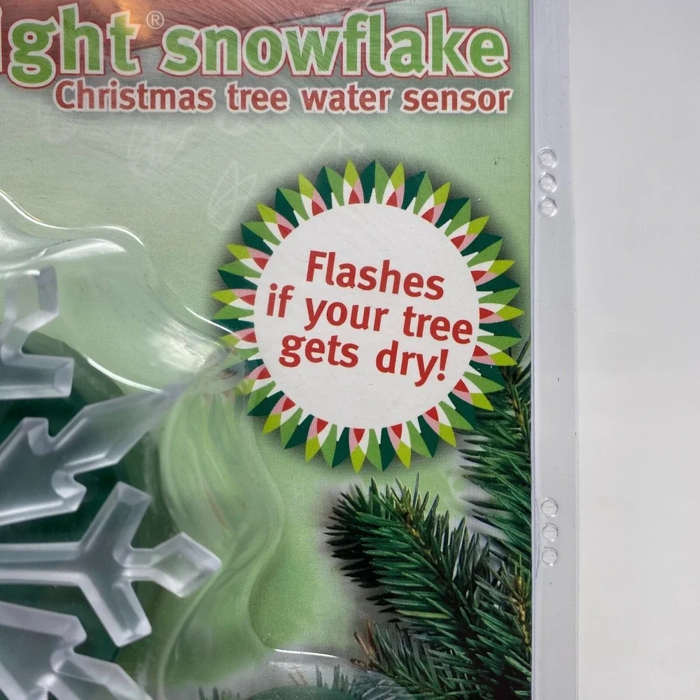 BRAND NEW Thirsty  Snowflake Xmas Tree Water‎ Sensor Digital Moisture Detector